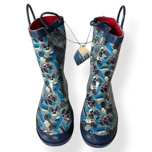 Lily & Dan Waterproof Monster Truck Rain Boots Soft Rubber Boy's 2/3